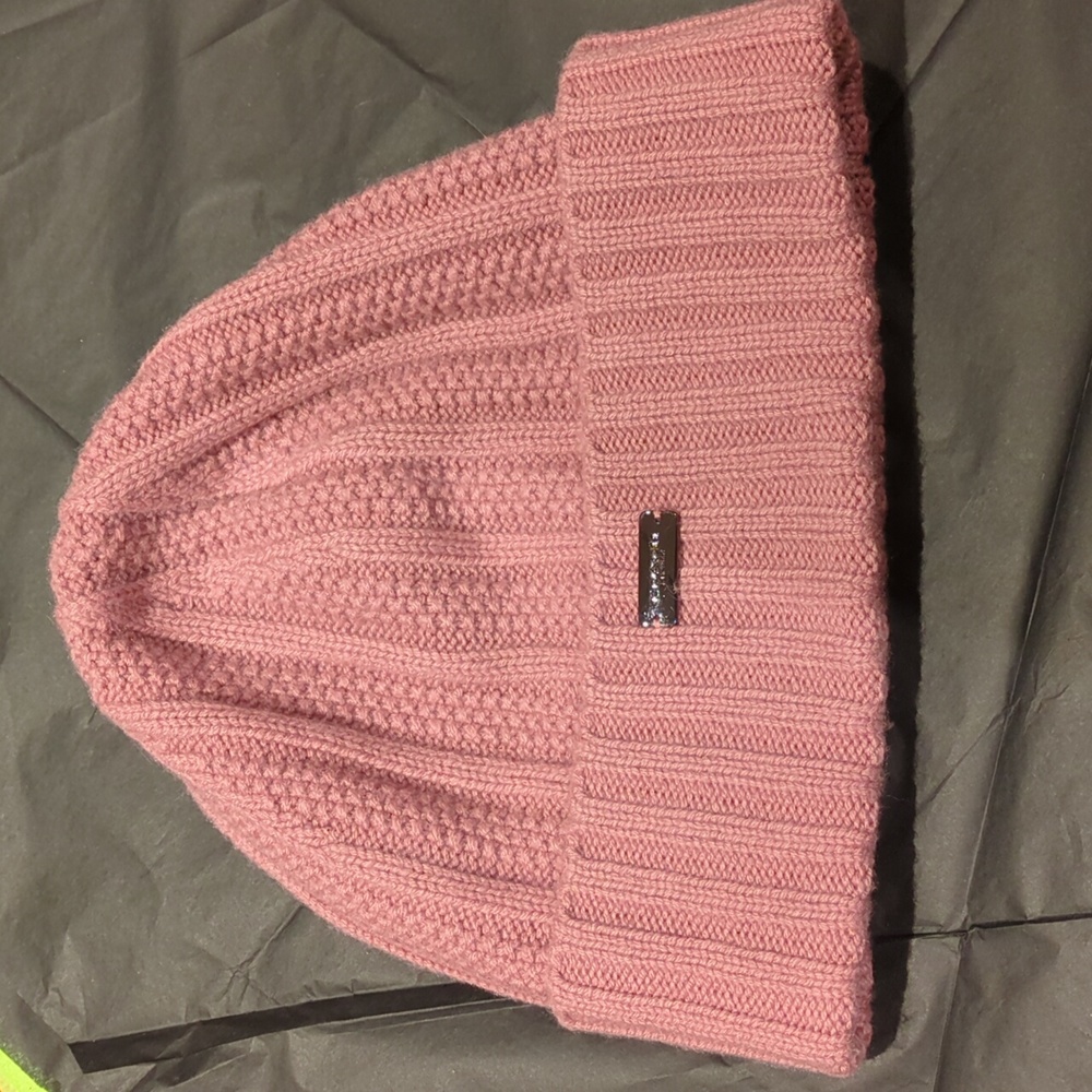 Coach Cashmere Seed Stitch Knit Hat - Picture 2 of 6